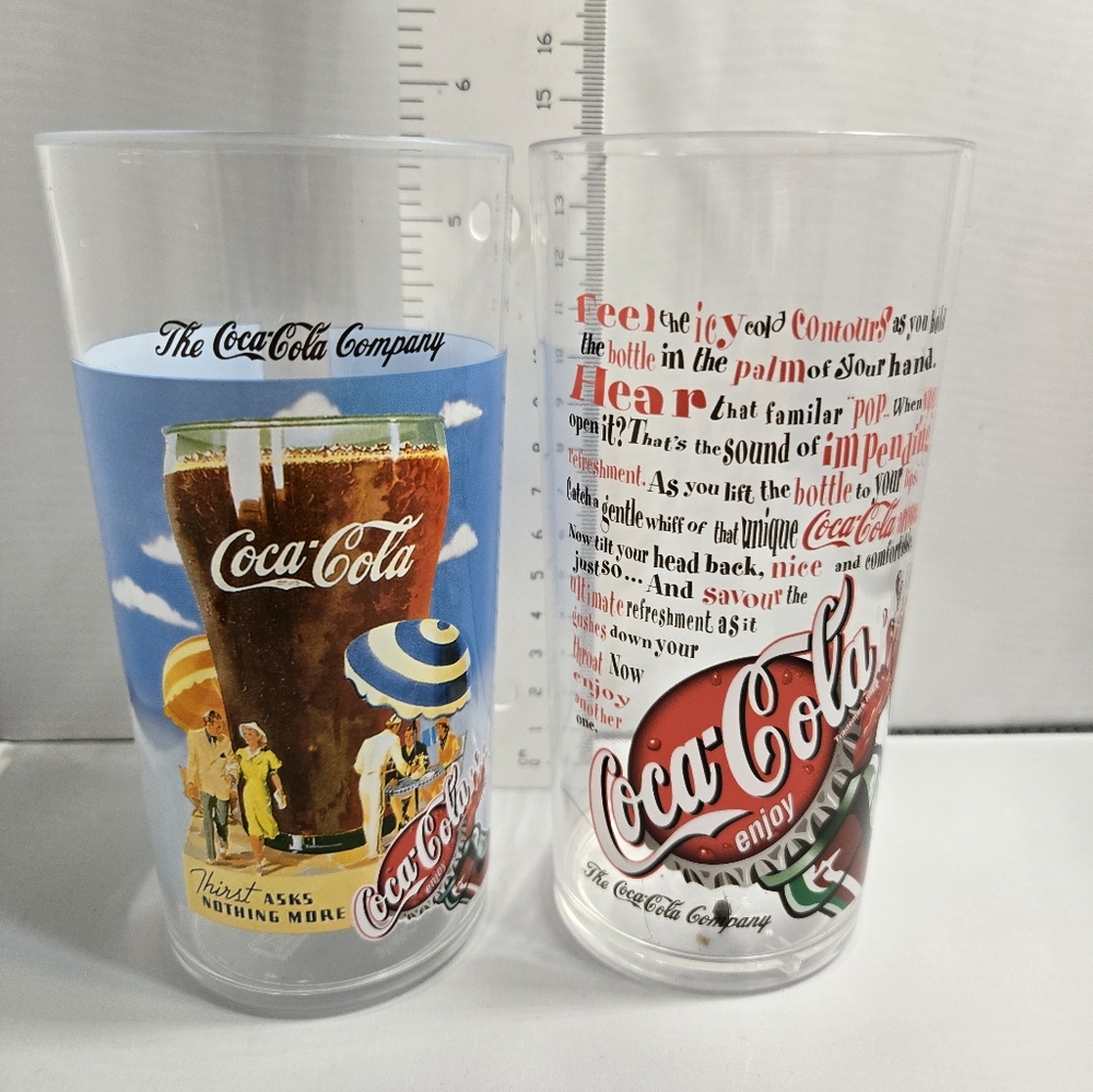 Coca-Cola Vintage Glasses And plates